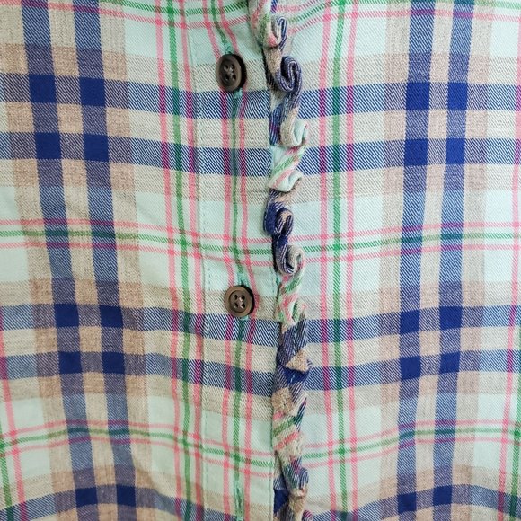 Talbots Women's plaid‎ button down shirts. Size M. - Picture 5 of 5